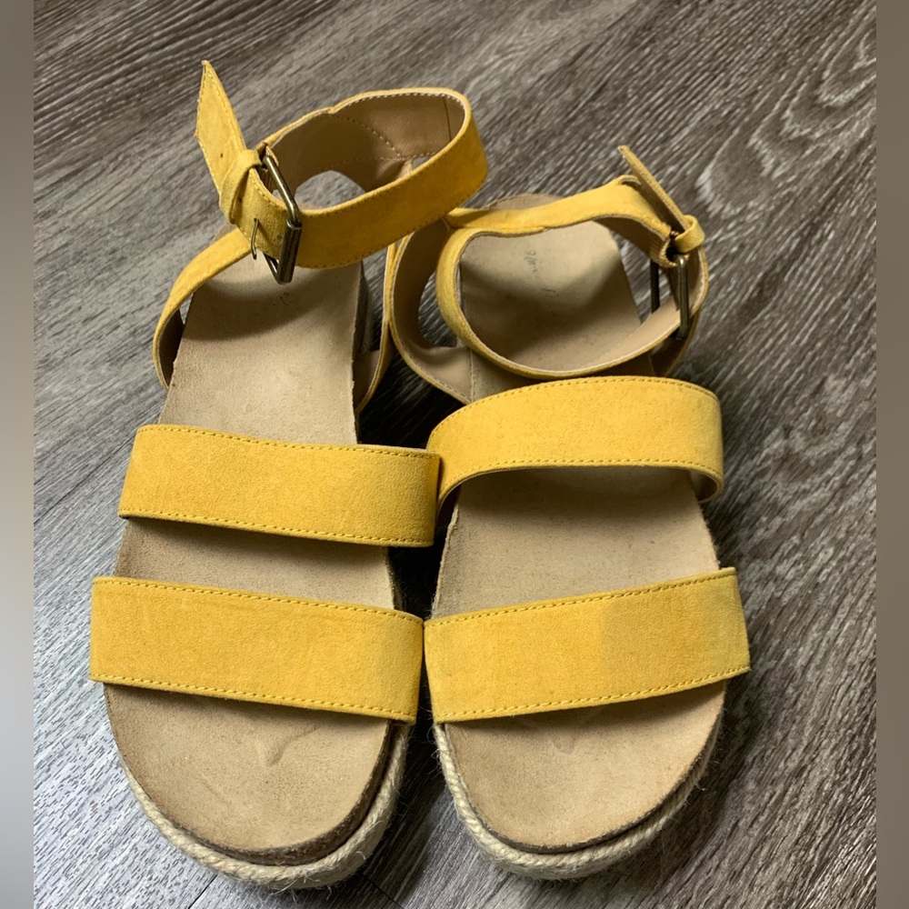 Yellow sandals
